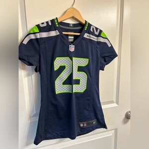 NFL Women's Navy and Lime Jersey